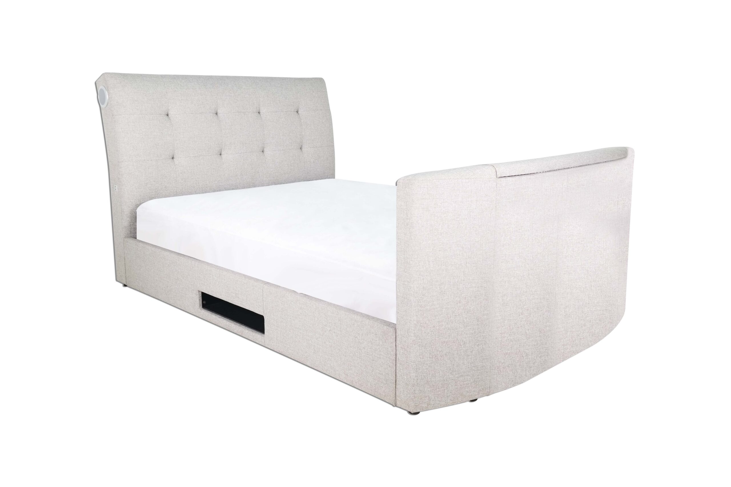 Slim Andante Sleigh Media TV Bed BSSB Furniture