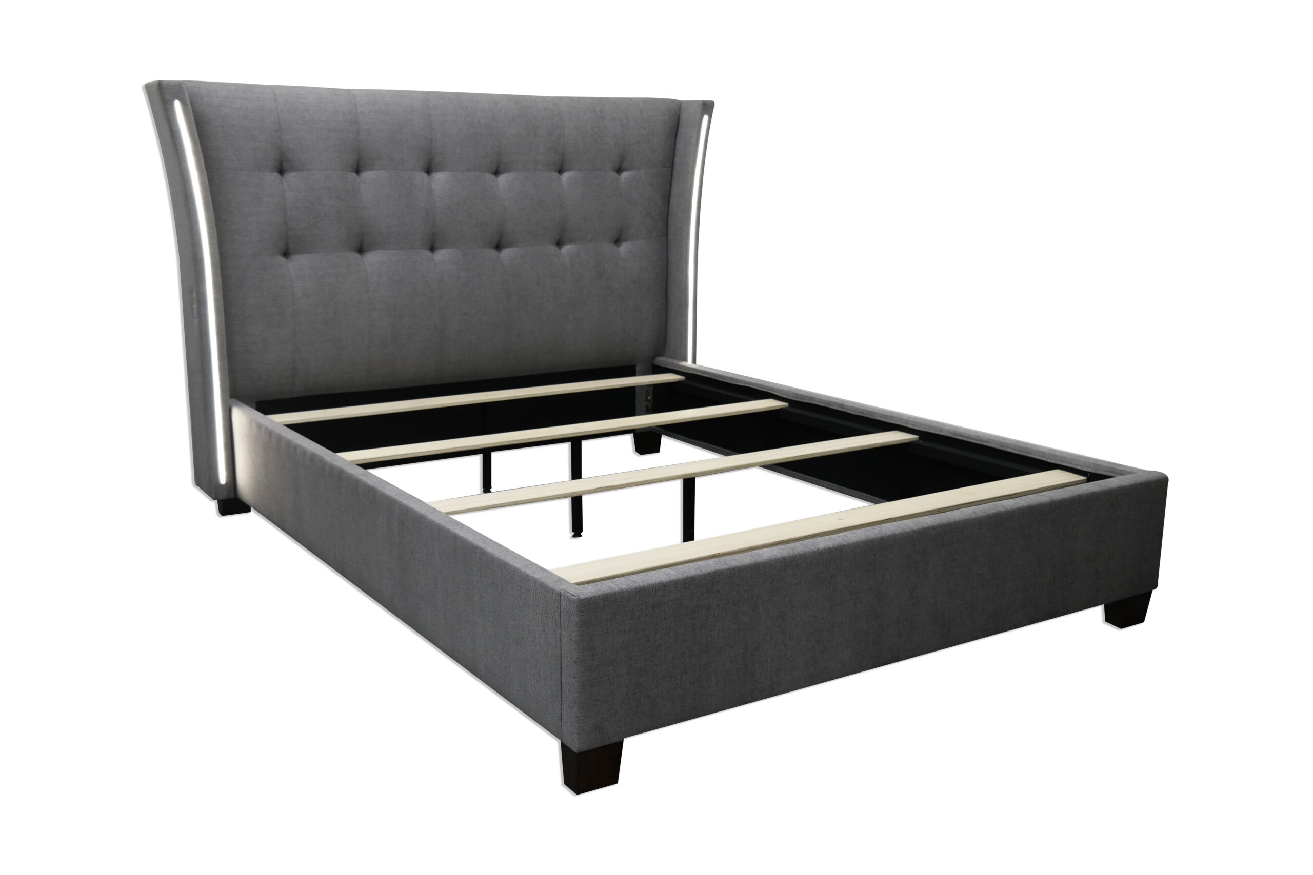 Karin Bed with USB & LED BSSB Furniture